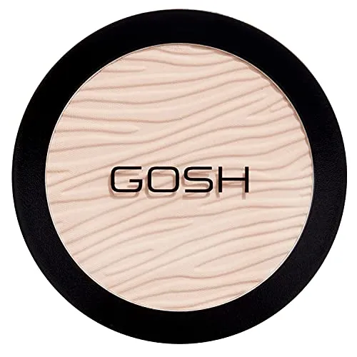 GOSH Dextreme High Coverage Powder I veganer Puder für alle Hauttypen I mattierend & langanhaltend für einen makellosen Teint I kein Maskeneffekt I verdeckt Unreinheiten I 002 Ivory
