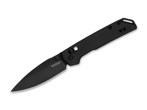 Kershaw Mini Iridium Black Taschenmesser - Kompaktes Kershaw Mini Iridium Black Taschenmesser mit D2-Speerpoint-Klinge für müheloses Öffnen. Der robuste Aluminiumgriff bietet sicheren Halt und flexible Tragemöglichkeiten dank Deep-Carry-Clip.