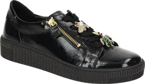 Gabor 63.339 Damenschuhe - Halbschuhe - Sneaker schwarz - Businessschuhe mit Gabor BEST FITTING, aus hochwertigem Echtleder, mit herausnehmbarem Fußbett für optimalen Tragekomfort und flexibles Styling.