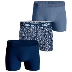 Björn Borg Cotton Stretch Boxer 1721 Blau - Herrenunterhosen aus 95% Baumwolle und 5% Elasthan für optimale Dehnbarkeit und Komfort. Klassisches Design mit breitem Bund und ikonischem Logo, ideal für den Alltag und Sport.