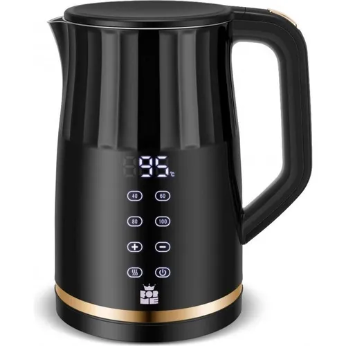 ForMe Edelstahl Wasserkocher 1,7 L mit Temperatureinstellung - Wasserkocher mit einstellbarer Temperatur von 40-100°C, LED-Display und Warmhaltefunktion für perfekten Teegenuss.