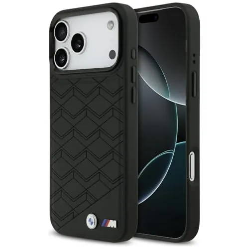 CG MOBILE BMW M-förmiges Logo - MagSafe Hülle für iPhone 17 Pro Max (Schwarz) - Klapphüllen, unter Lizenz von BMW, bietet stilvollen Schutz mit M-förmigem Logo aus hochwertigem Kunstleder und Polycarbonat.