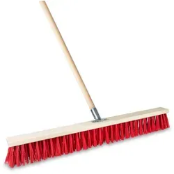 Prima-Online Straßenbesen Straßenbesen Kehrbesen Saalbesen Gartenbesen 30-100cm, mit Stiel 130cm 70 cm