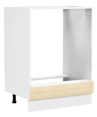 VCM Ofenschrank - Herdumbauschrank für Ihre Küche - Küchenunterschrank mit verstellbaren Füßen, ideal für Backofen & Einbauherd. Kompakte Maße H. 82 x B. 60 x T. 46 cm, perfekt für kleine Küchen.
