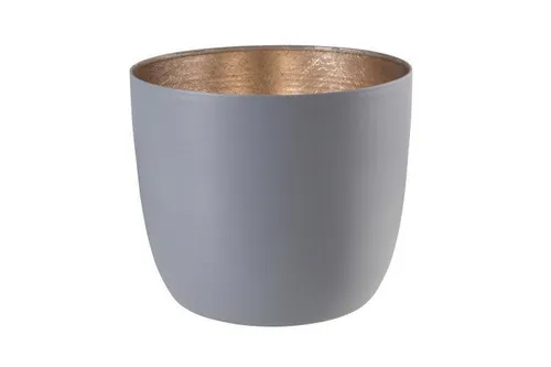 Madras Windlicht M, cool grey/nudegold, 76743