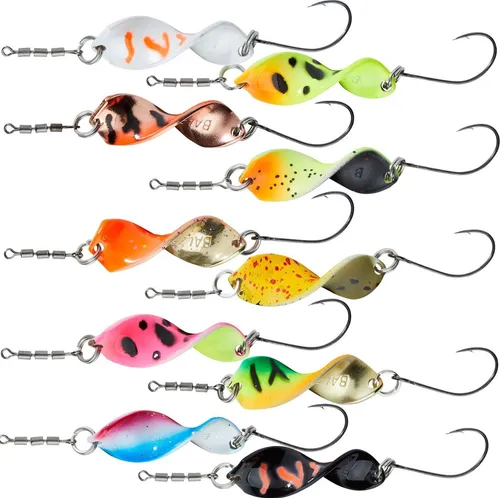 Balzer Shooter Spoon - Forellenspoon, Länge / Gewicht:2.7cm / 2.5g, Farbe:Black Albino