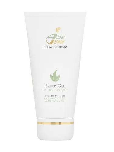 Aloe Vera Cosmetic Tratz Gesichtsgel - Feuchtigkeit für alle Hauttypen - Feuchtigkeitscreme für Gesicht und Körper, 50 ml Gel mit regenerierenden Eigenschaften, ideal für alle Hauttypen, tierversuchsfrei und vegan.