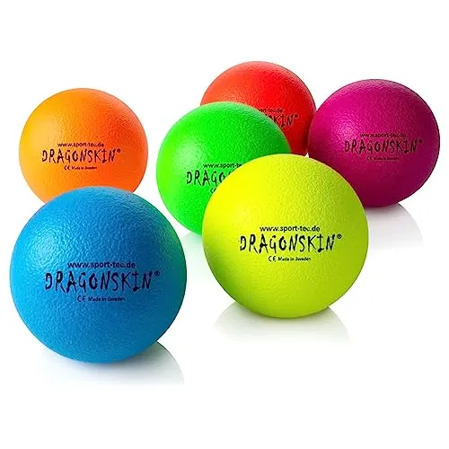Schaumstoffball Dragonskin Neon, ø 16 cm, 6er Set von Sport-Tec