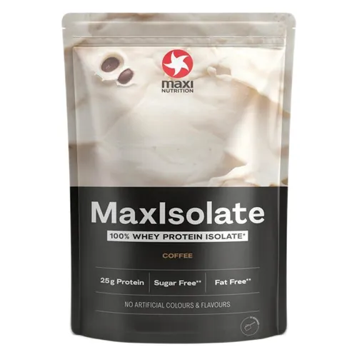 MaxiNutrition MaxIsolate 100% Whey Protein Isolate, 1000 g Beutel, Coffee