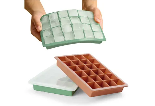 Blumtal Eiswürfelform Eiswürfelformen Silikon mit Deckel von Blumtal