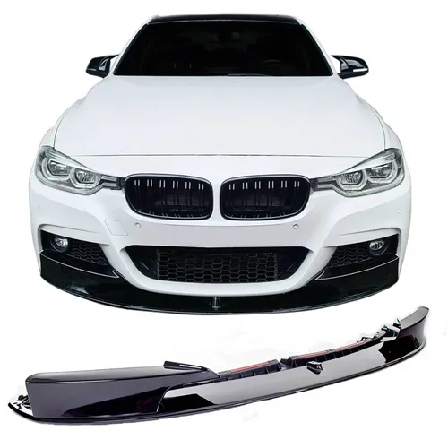 JOM Frontspoiler Lippe Stoßstange Splitter für BMW F30 F31 2011-19 schwarz glänz