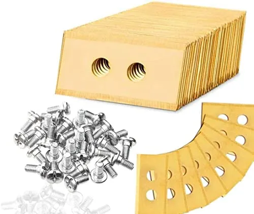 45x Messer Klingen für Worx Landroid, Titan Ersatzklinge mit 90 Schrauben, Langlebigkeit - Mäh-Roboter Ersatzmesser Ersatzteile Zubehör