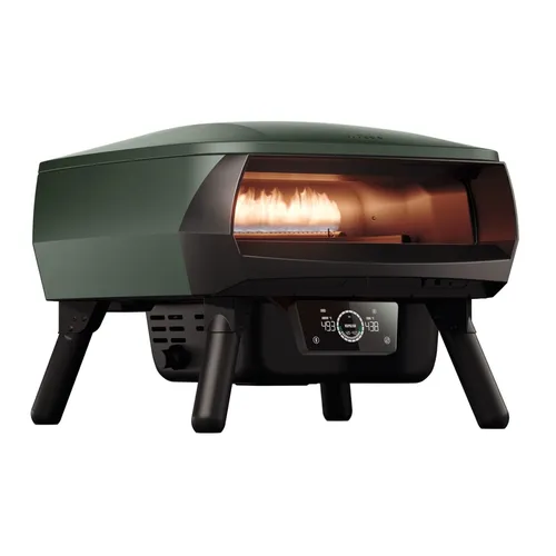 Witt Etna Rotante 13" Gas Pizzaofen mit 2 Brennern in Matt Grün - Hochwertiger Pizzaofen für den professionellen Einsatz, mit rotierendem Rost für gleichmäßige Backergebnisse. Ideal für eine Vielzahl von Pizzagrößen.