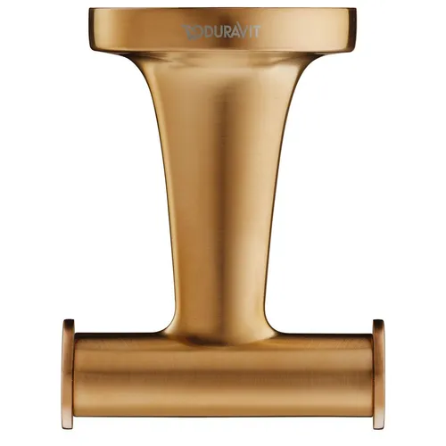 Duravit Handtuchhaken doppelt Starck T - Bronze gebürstet - Eleganter Handtuchhaken aus gebürstetem Messing, ideal für moderne Badezimmer und bietet doppelten Platz für Handtücher.