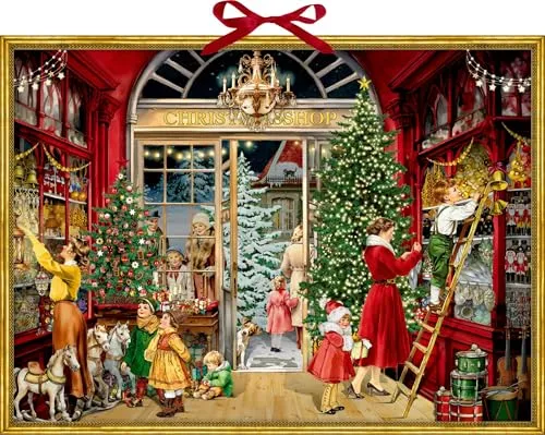 Wand-Adventskalender – Nostalgischer Weihnachtsladen von Coppenrath Verlag