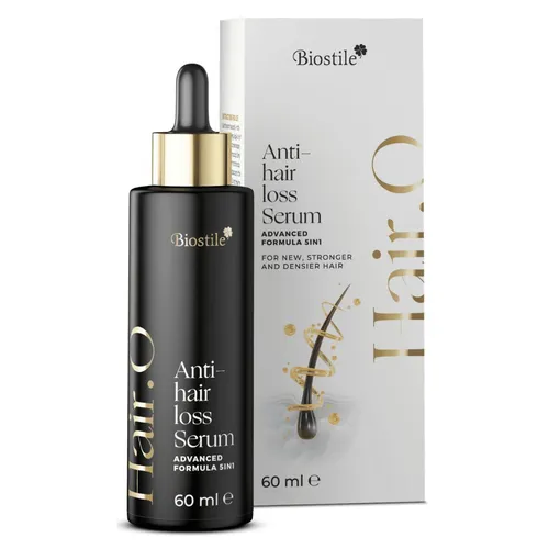 Biostile Hair.O Serum 60 ml – Anti-Haarausfall & Haarregeneration - Haarkuren | Aktivformel zur Reaktivierung der Haarwurzeln für sichtbar dichteres und kräftigeres Haar. Ideal bei Haarausfall und dünner werdendem Haar mit klinisch getesteten, hormonfreien Wirkstoffen.