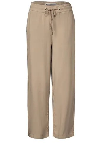 Street One Damen 3716099 Wide Leg Hose, Safari Beige, 34 in beige von Street One