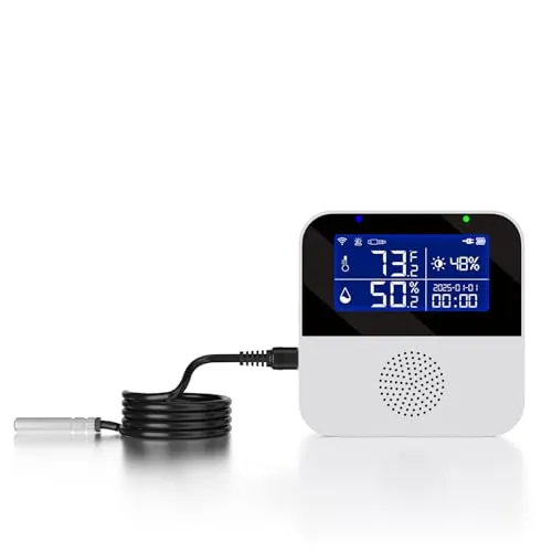 WiFi Temperatur Sensor mit wasserdichtem externen Sensor