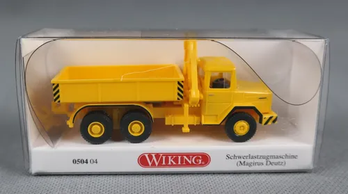 WIKING 050404/0504 04 (H0,1:87) Schwerlastzugmaschine (Magirus Deutz) - gelb