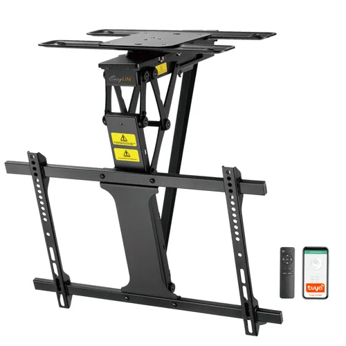 EasyLife - TV Deckenhalter elektrisch drehbar 32-75 Zoll, VESA bis 600x400 (schwarz)