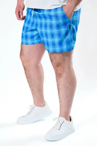 Authentic Klein Badeshorts Herren Badeshorts in marine & blau kariert von Normal- bis Übergrößen