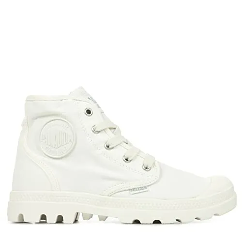 Palladium Damen Pampa Hi Boot Springerstiefel - Star White, 40 EU - Wanderschuhe mit veganem, leichtem Baumwoll-Canvas und EVA-gepolstertem Fußbett für ganztägigen Komfort. Ideal für Abenteuer in der Stadt und Natur.