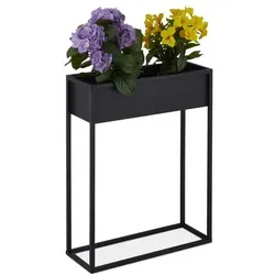 Blumenständer Pflanzkasten - Moderner Pflanzenhalter aus Eisen - Blumentöpfe & Vasen, stabiler Pflanzenständer aus 100% Eisen, belastbar bis 25 kg, ideal für alle Zimmer und stilvolle Dekoration.