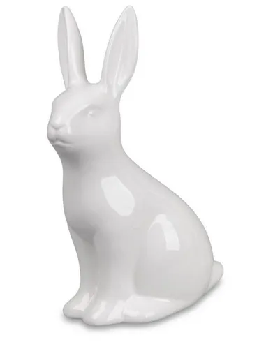 formano Dekofigur Osterzeit, Höhe: 25cm, Farbe: Weiß, Motiv: Hase