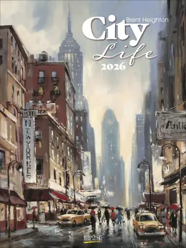 Korsch Verlag Kunstkalender City Life 2026 von Korsch