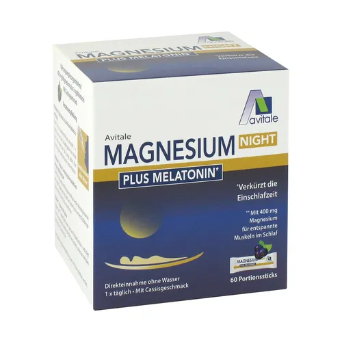 Magnesium Night plus 1 mg Melatonin Direktsticks 60 St