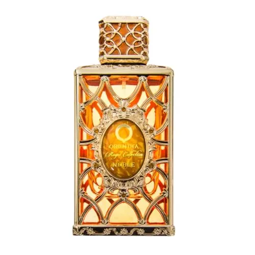 Orientica Royal Collection Noble Eau de Parfum 80 ml – Florales arabisches Parfüm für Damen mit Birne, Ingwer, Orangenblüte, Rose, Ambergris
