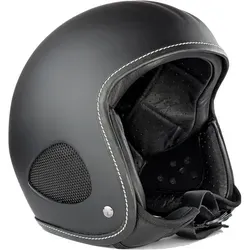 Bores Gensler SRM Slight 4 Final Edition Jethelm, schwarz, Größe M - Motorradhelm mit GFK-Außenschale und hochwertigem Innenfutter, ideal für stilbewusste Fahrer, die Sicherheit und Komfort schätzen.