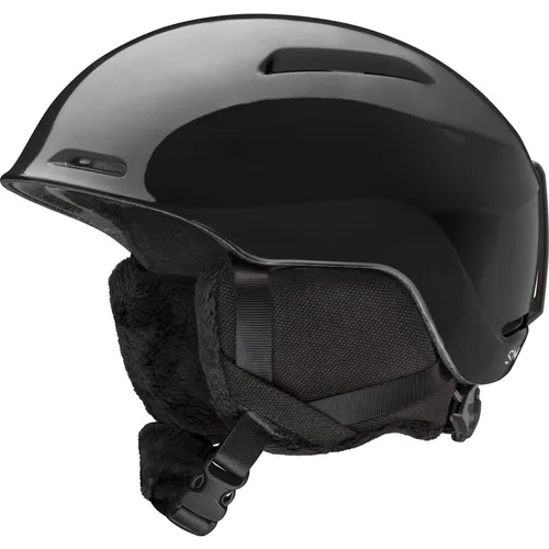 SMITH GLIDE JR Helm 2025 black - S - Helm für Jugendliche mit verstellbarem Stellrad für optimale Passform und superweichem Innenfutter für Wärme und Komfort. Ideal für Skifahrer und Snowboarder.