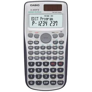CASIO FX-3650PII - Wissenschaftlicher Taschenrechner in Silber, programmierbar und ideal für Schule, Studium und Beruf