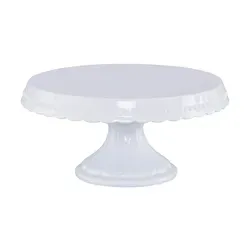 Birkmann Premium Baking Tortenplatte im Vintage Style - Tortenständer aus handgefertigter weißer Keramik mit eleganten Verzierungen, ideal für besondere Anlässe und stilvolle Präsentation.