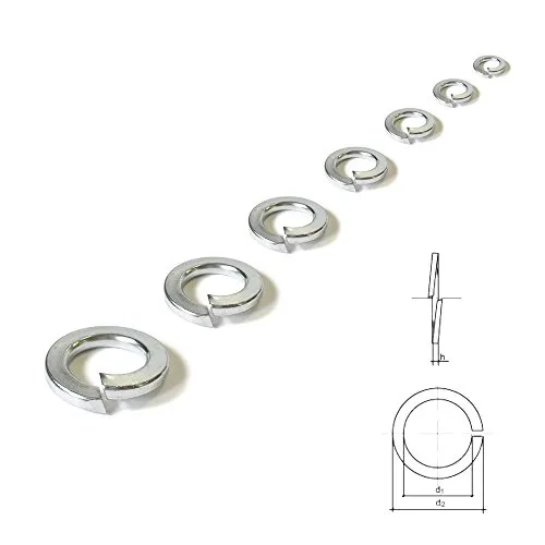 Federringe DIN 127 verzinkt Federscheiben M6 500 Stück Sperringe