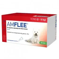 Amflee Spot-On (67 mg) Hund S (2 - 10 kg) 3 Pipetten