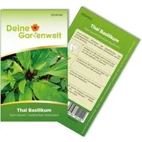 Deine Gartenwelt Basilikum Thai Siam Queen Samen in grün von Deine Gartenwelt