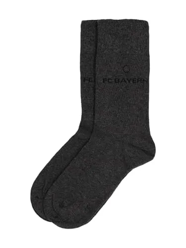 FC Bayern München I Business-Socken 2er-Set I Unisex I Grau I 35-38