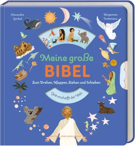 Meine große Bibel: Interaktive Kinderbibel - Bibel & Bibelkunde: Eine spannende, interaktive Kinderbibel zum Drehen, Klappen, Ziehen und Schieben, die das Bibelstudium lebendig macht.