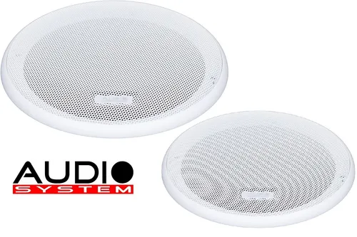 Audio System GI 100 W 2-teiliges Lautsprechergitter 1 Paar (2 Stück) 10cm weiß
