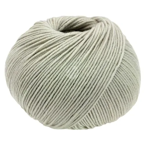 LANA GROSSA Cool Wool Uni | Extrafeine Merinowolle waschmaschinenfest und filzfrei | Handstrickgarn aus 100% Schurwolle (Merino extrafein) | 50g Wolle zum Stricken & Häkeln | 160m Garn FB 2106
