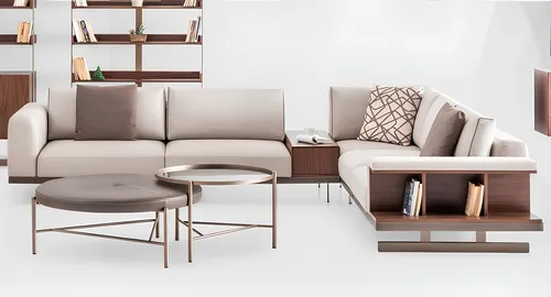 Beiges L-Form Ecksofa aus Stoff für Wohnzimmer - Stylisches Ecksofa in Beige mit modernem Design. Ideal für gemütliche Abende, bietet Platz für bis zu 5 Personen. Hochwertiger Polyesterstoff sorgt für Komfort und Langlebigkeit.