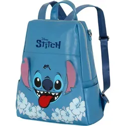 Karactermania Disney Lilo Und Stitch Zungenschild Rucksack Blau - Stylischer Rucksack für Disney-Fans, 28x33x11 cm, mit verspieltem Stitch-Motiv und geräumigen Fächern für optimale Organisation. Ideal für Schule, Uni oder Freizeit!