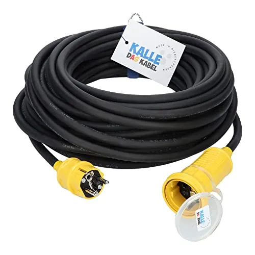 Kalle Classic Colour Verlängerungskabel 50m 3G 2,5mm² gelb in gelb von Kalle das Kabel