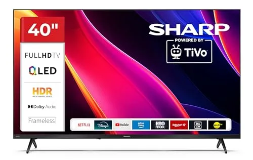 Sharp QLED Fernseher 40 Zoll Smart TV mit TiVo