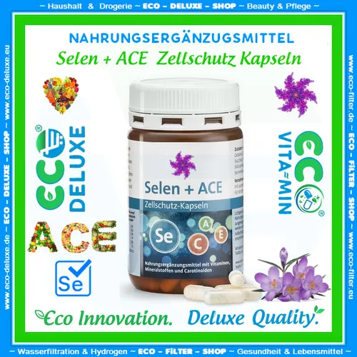 Selen + ACE Zellschutz 💊 120 Kapseln 💯 Nahrungsergänzungsmittel 💰HOT % SALE🛒