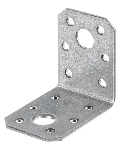 Alberts 835408 Winkelverbinder 50 x 50 x 35 mm | 50er Set - Hochwertiger Winkelverbinder aus sendzimirverzinktem Stahl, ideal für stabile Konstruktionen. Mit 2 Löchern für einfache Montage und geprüfter Qualität von Alberts.