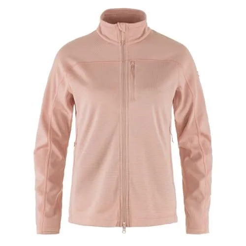 Fjällräven Damen Abisko Lite Fleece Jacke Größe M - Rosa - Wanderjacken: Funktionelle Fleecejacke im nordisch-schicken Design, hergestellt mit umweltfreundlichem Färbeverfahren für nachhaltigen Komfort.