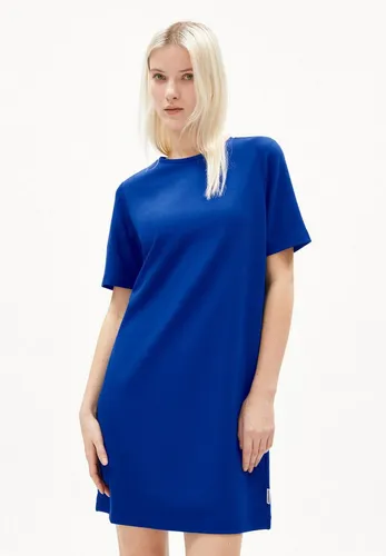 ARMEDANGELS Damen Jerseykleid MAARILIANA Loose Fit in Lapis Blue - Elegantes Loose Fit Jerseykleid aus hochwertigem LENZING™ ECOVERO™ Viskose-Mix, ideal für den Alltag. Nachhaltig produziert in Portugal.